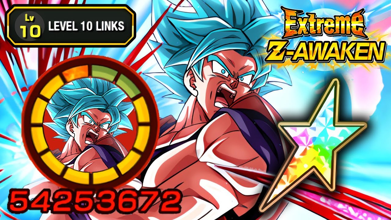 100 EZA STR KAIOKEN BLUE GOKU LEVEL 10 LINKS SHOWCASE Dragon Ball Z