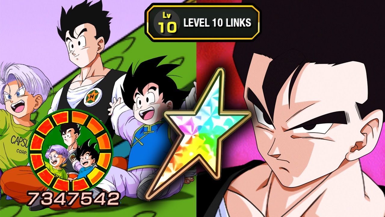 100 NEW LR GOHAN & GOTEN & TRUNKS LEVEL 10 LINKS + NEW OST! Dragon