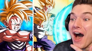 NEW LR Goku & Gohan Father-Son Kamehameha Super Attacks Reaction on Dokkan Battle!