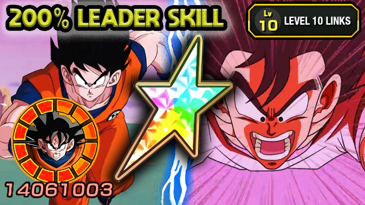 200% LEADER SKILL! 100% PHY F2P LR GOKU LEVEL 10 LINKS! Dragon Ball Z ...