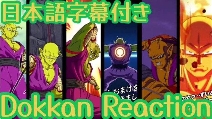 ドッカンバトル LR オレンジピッコロ リアクション Dokkan LR orange piccolo Reaction