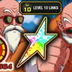 100% NEW DOKKANFEST MASTER ROSHI LEVEL 10 LINKS SHOWCASE! Dragon Ball Z Dokkan Battle