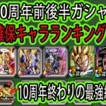 【ドッカンバトル】10周年前後半ガシャ確保しておくべきキャラランキング！＆10周年終わりの最強編成予想！絶対確保すべきキャラは？いよいよ後半ゴジータフェス＆2悟飯ゴルフリ祭ガシャが来る！