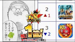 【ドッカンバトル】今度こそ本当の本当の本当にモンストを倒して2位になったドロイド君と『これが信頼…第7宇宙の力…』しても良いんじゃないですか