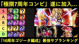 【ドッカンバトル】極限7周年コンビ加入！『10周年ゴジータ編成』最強サブキャラランキング