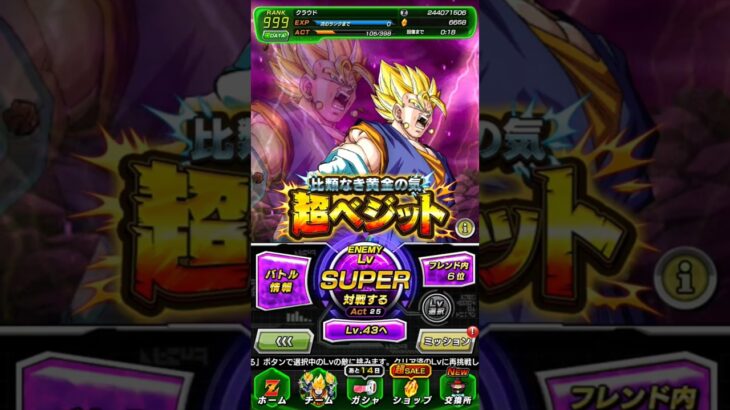 超極限Zバトル vs超ベジット クリア編成【攻略】 #ドッカンバトル #ドラゴンボール #dokkanbattle #dragonball