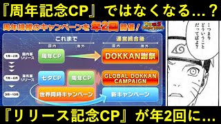 【ドッカンバトル】『周年記念キャンペーン』の看板が無くなる…？周年規模CP×2となる今後のドッカンスケジュールについて