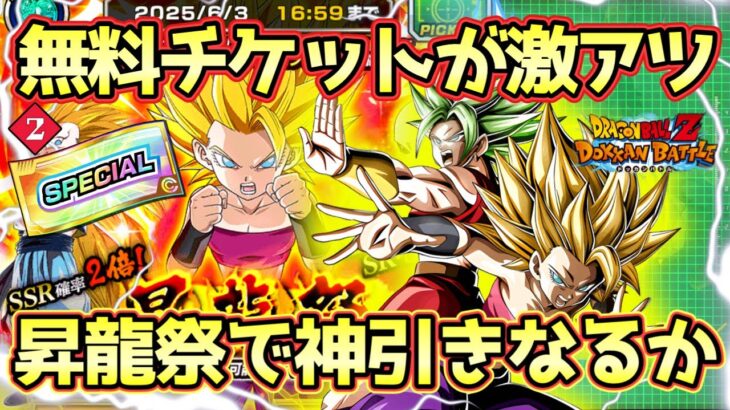 【ドッカンバトル】最新キャラを無料GETのチャンス！リバチェンカリフラケール狙いの昇龍祭で神引きなるか！？