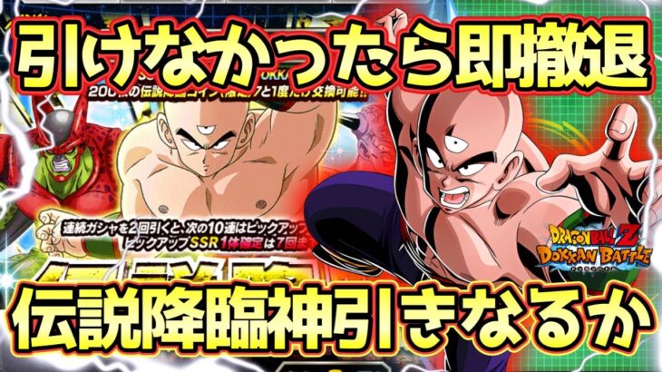 【ドッカンバトル】深追い厳禁！！！新天津飯狙いの伝説降臨で確定演出連発の奇跡！スルー推奨ガシャで目玉は当たるのか。。。。？