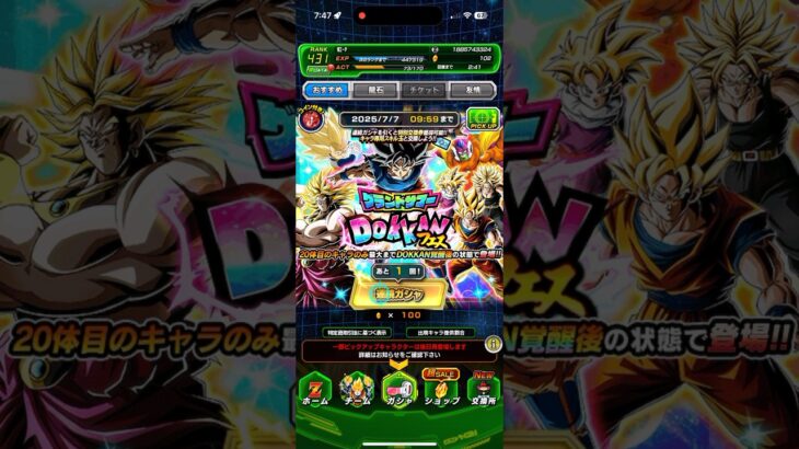グランドサマードッカンフェスを回してみた！#ドッカンバトル
