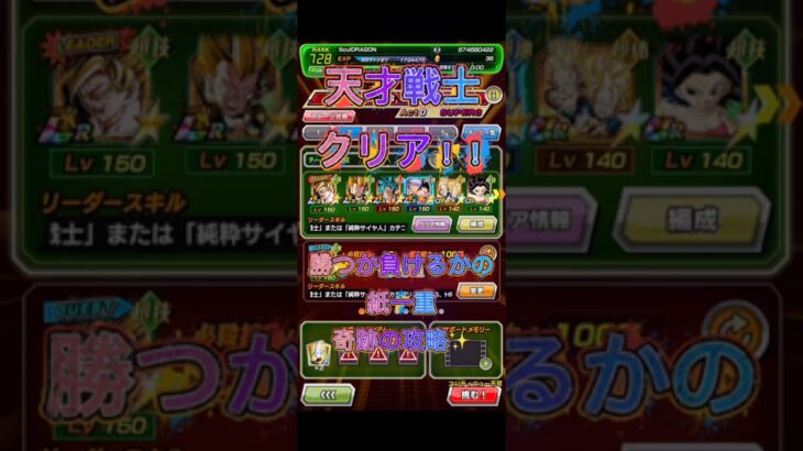レッドゾーンステージ4キャベ 天才戦士カテゴリー 奇跡のクリア！！ #ドッカンバトル #攻略 #レッドゾーン #天才戦士