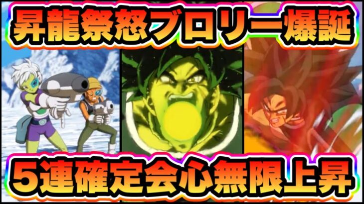 【ドッカンバトル】後半昇龍祭は怒ブロリー！超絶連撃ATK、DEF無限上昇＆確定会心！必殺受けて無限上昇も！？【Dragon Ball Z Dokkan Battle】