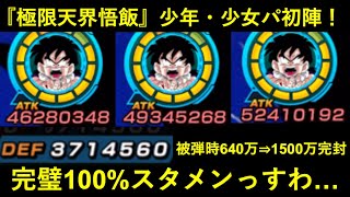 【ドッカンバトル】『極限展開悟飯』レッドゾーン初陣！全属性ガード消えてんのに普通にATK1,500万完封するスゴいやつ