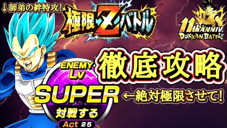 【ドッカンバトル】 5分40秒以内で超簡単攻略！超極限Zバトル『戦闘民族の熱き思い 超サイヤ人ゴッドSSベジータ』難易度SUPER 徹底解説！