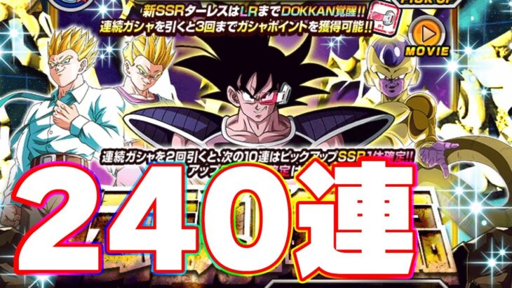LRターレスを狙って伝説降臨ガチャ240連【ドッカンバトル】