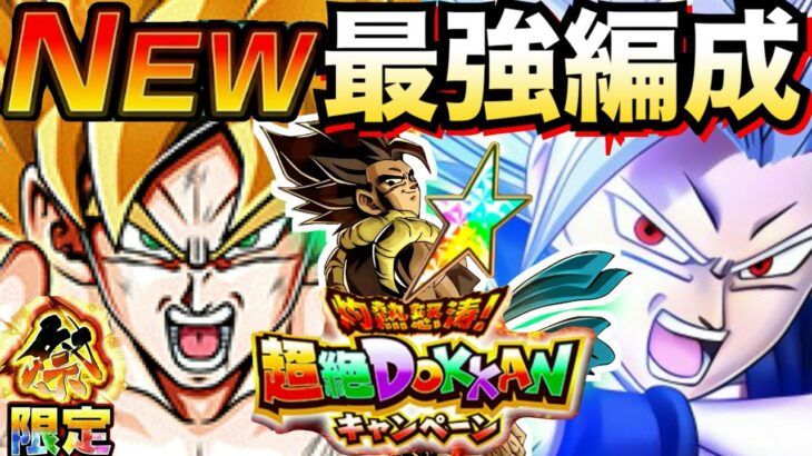 これヤバすぎ..『最強×極限×ゴジータ』オレが選んだ最強編成が最高すぎんだが！！超絶ドッカンCP【ドッカンバトル】【地球育ちのげるし】